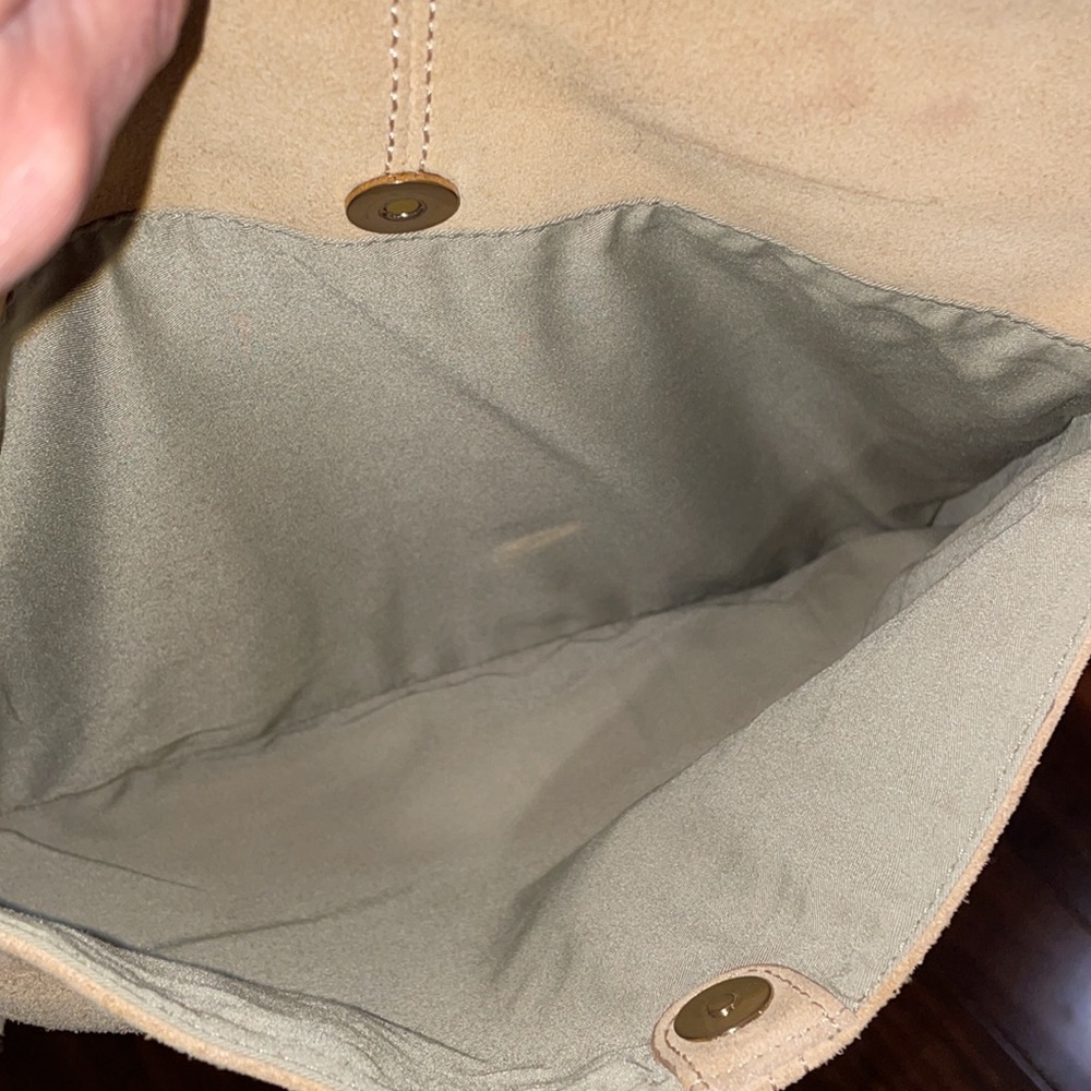 MARGOT GENUNE LEATHER SUEDE PURSE - Picture 9 of 10
